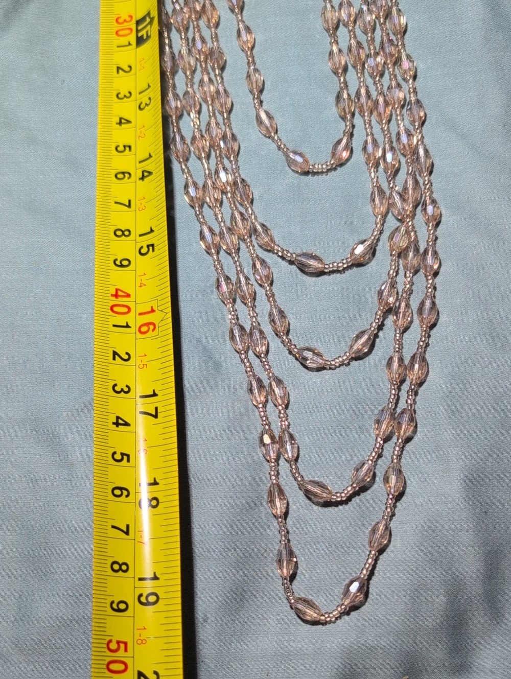 Park Lane Peachy Blush Crystal Beaded Multi-Strand Necklace - Peach